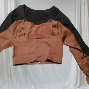 Elegant Black and Brown Women's Bodysuits